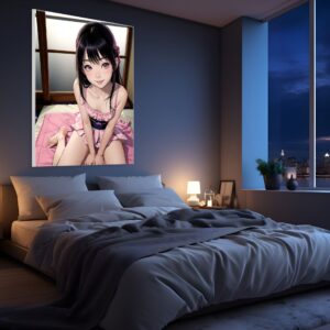 Wall Art, Anime  Erotic Canvas, Nude Anime Girl Japanese Inspired Style, Living Room Bedroom Kitchen Hotels HQ - Image 2