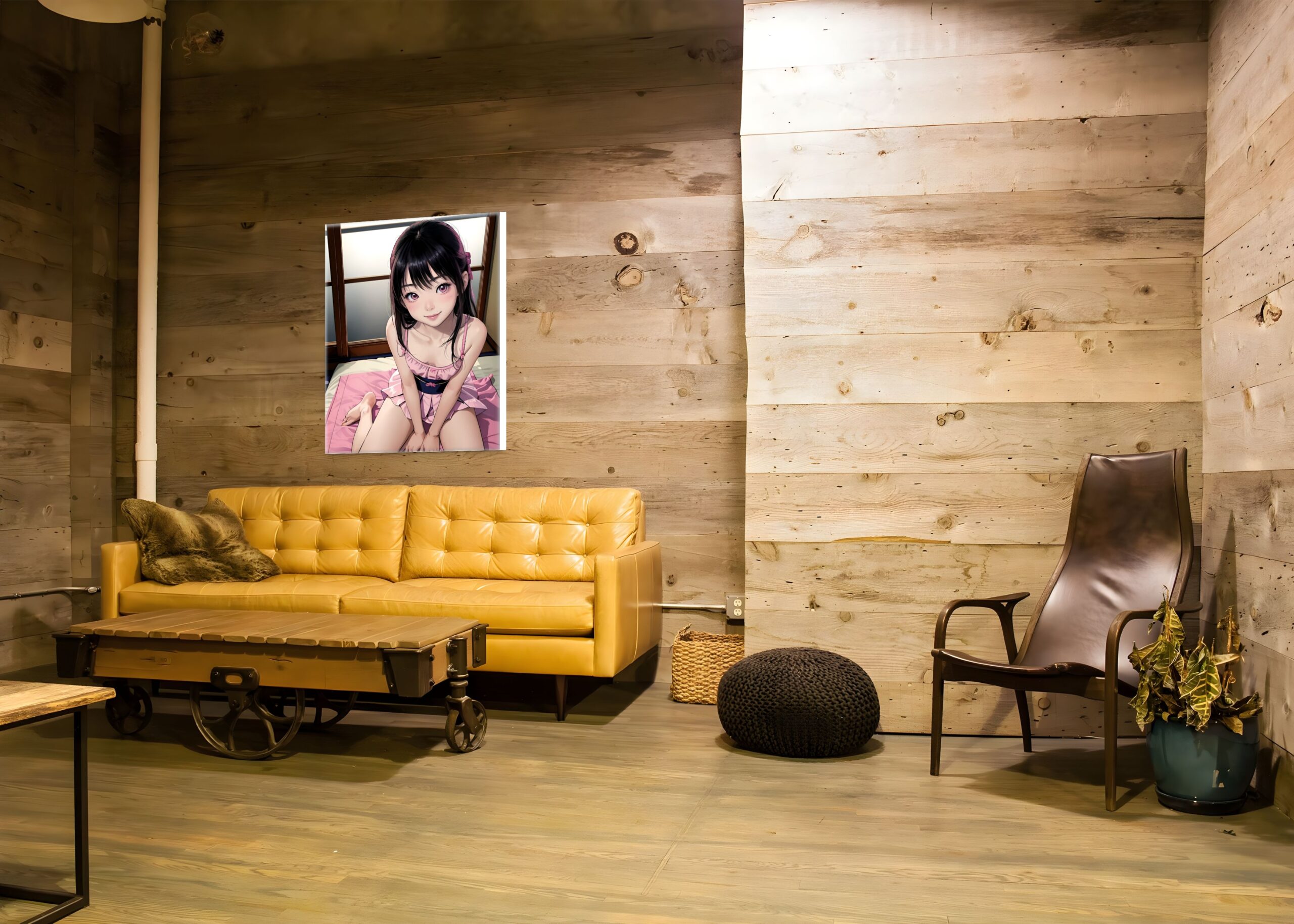 Wall Art, Anime  Erotic Canvas, Nude Anime Girl Japanese Inspired Style, Living Room Bedroom Kitchen Hotels HQ - Image 4