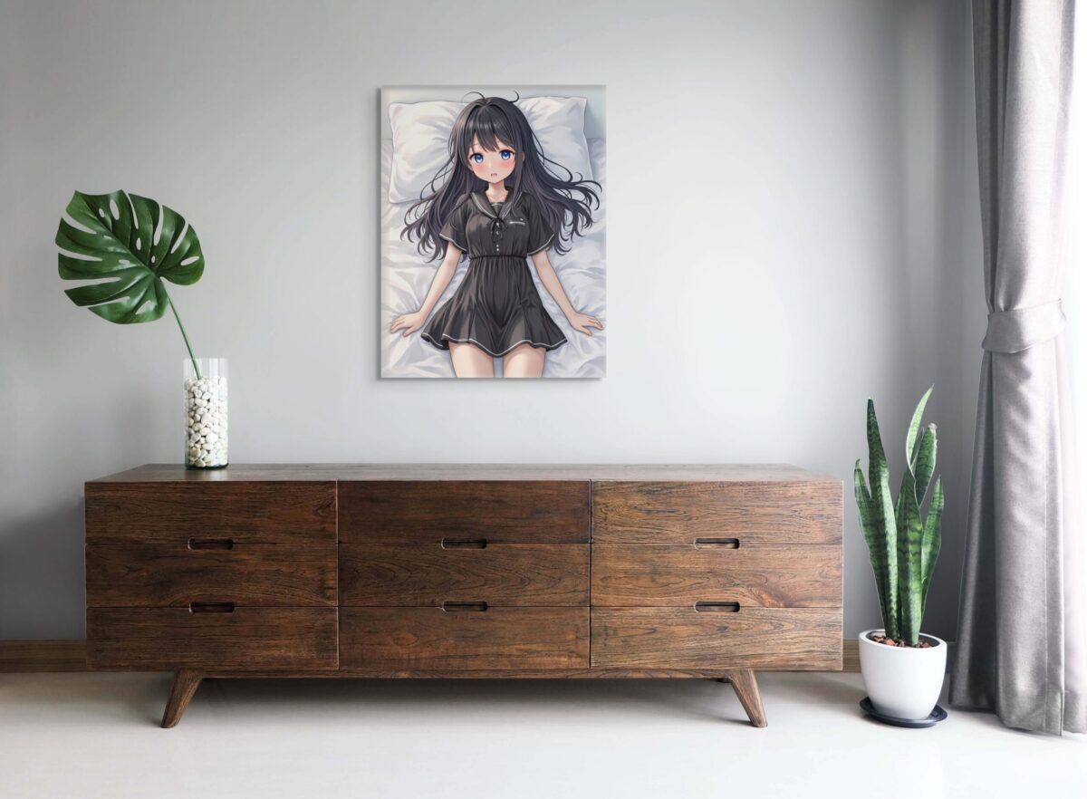 Anime Erotic Wall Art, Anime Waifu Girl , Japanese Inspired, Fantasy Print Canvas, HQ - Image 3
