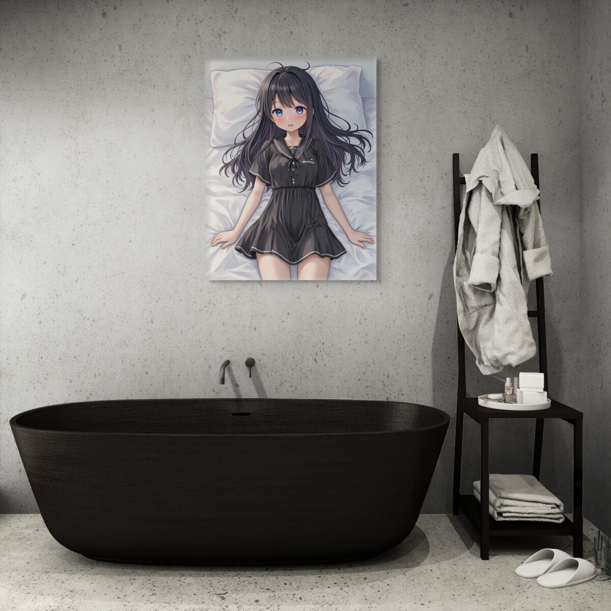 Anime Erotic Wall Art, Anime Waifu Girl , Japanese Inspired, Fantasy Print Canvas, HQ - Image 4