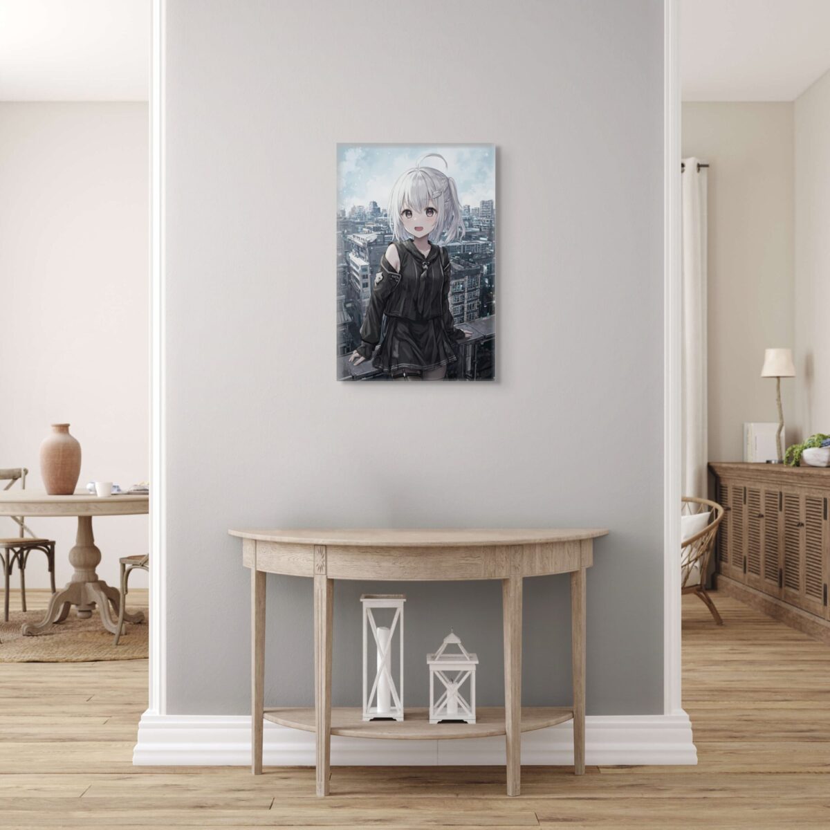 Anime Erotic Art ,Cyberpunk Wall Art, Anime Waifu Print Canvas, HQ - Image 4