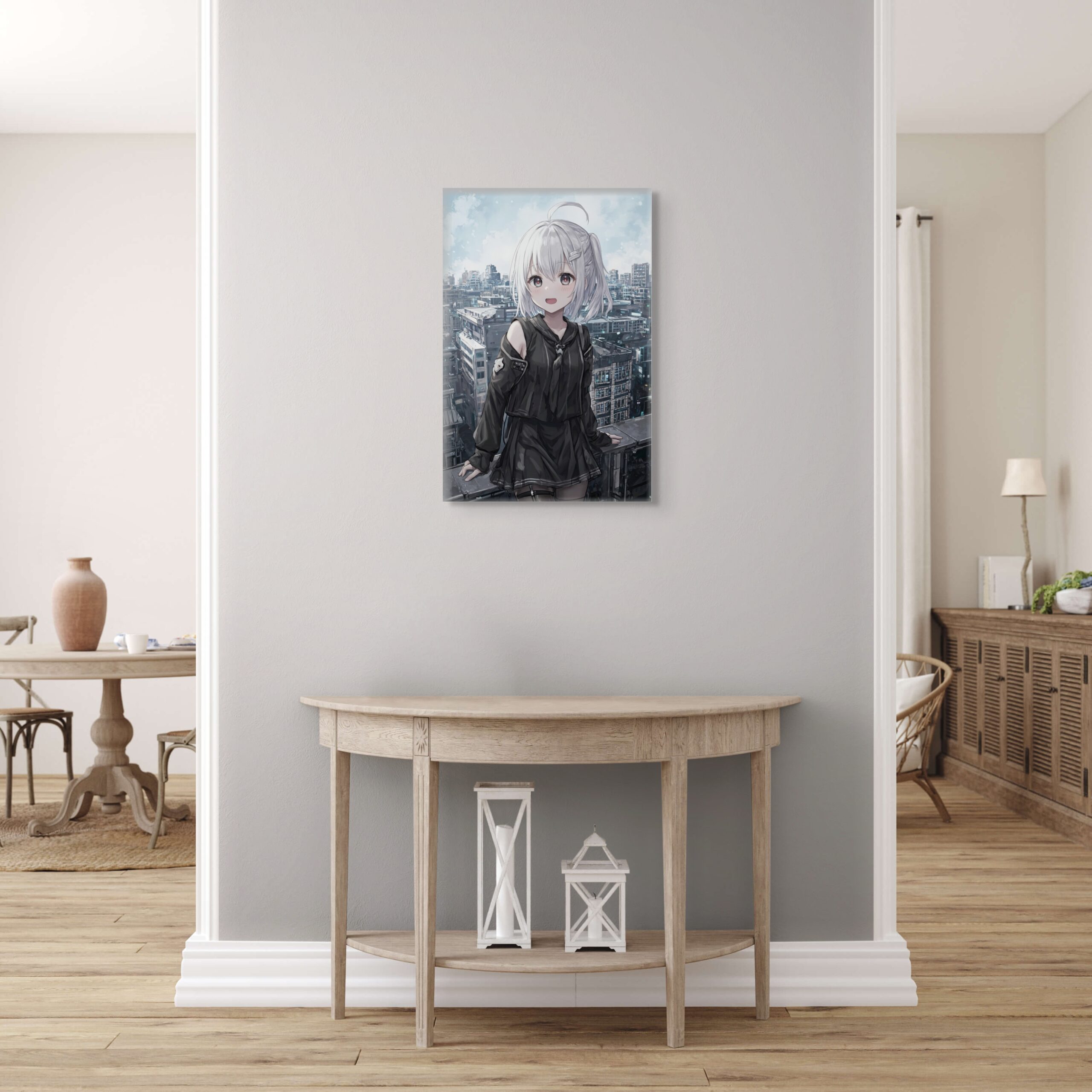 Anime Erotic Art ,Cyberpunk Wall Art, Anime Waifu Print Canvas, HQ - Image 4