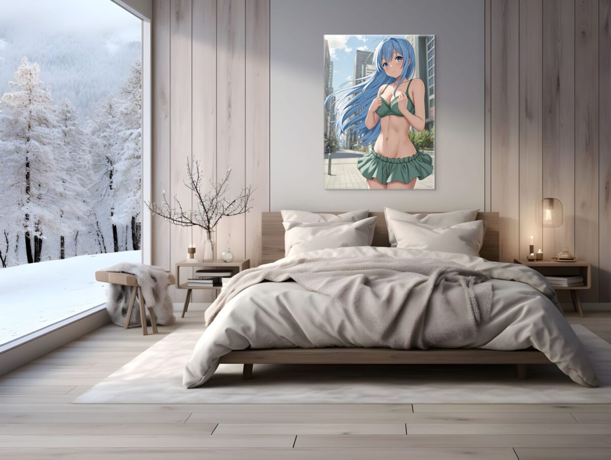 Anime Erotic Art, Waifu Erotic Wall Art, Fantasy Print Canvas, HQ - Image 3