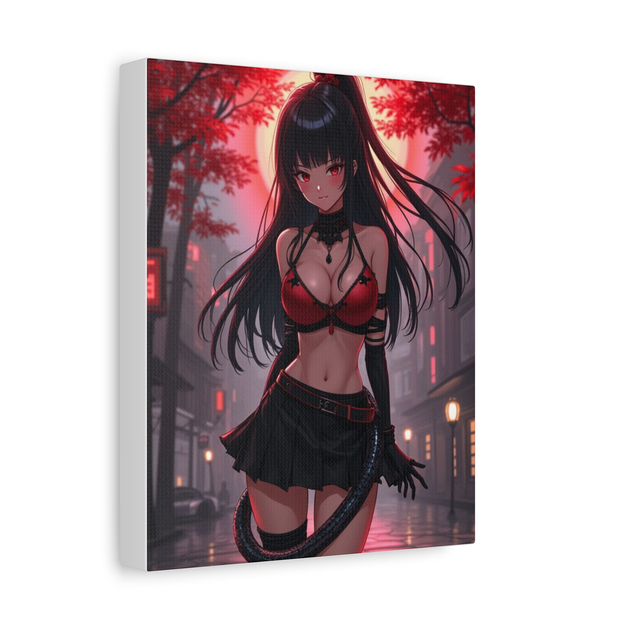 Anime Erotic Art, Dark Japanese Inspired Erotic Print Canvas, Fantasy Art, HQ - Image 11