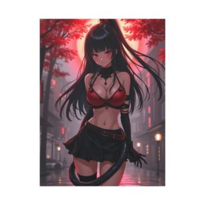 Anime Erotic Art, Dark Japanese Inspired Erotic Print Canvas, Fantasy Art, HQ - Image 8