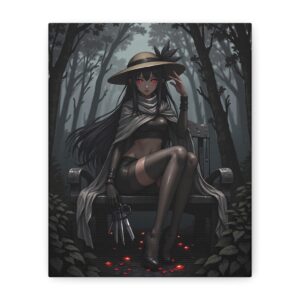 Anime Erotic Art, Dark Assassins Anime Girl, Fantasy Wall Art Print Canvas, HQ - Image 7