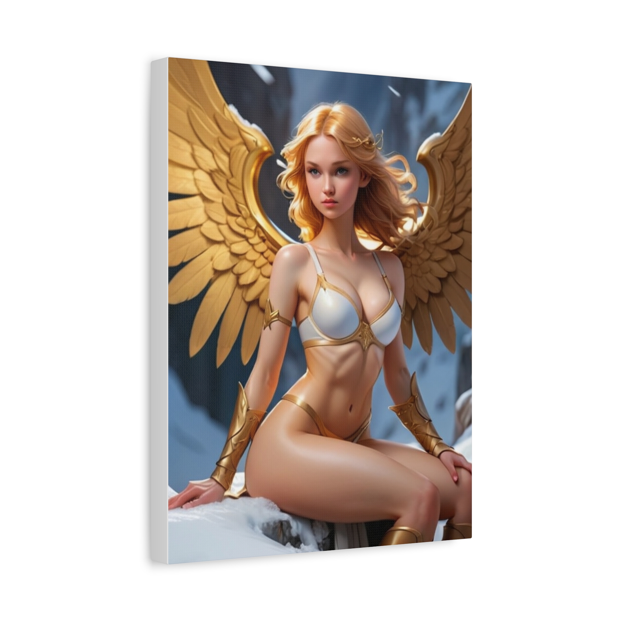 Anime Erotic Wall Art, Anime Angel Model, Fantasy Print Canvas, HQ - Image 9