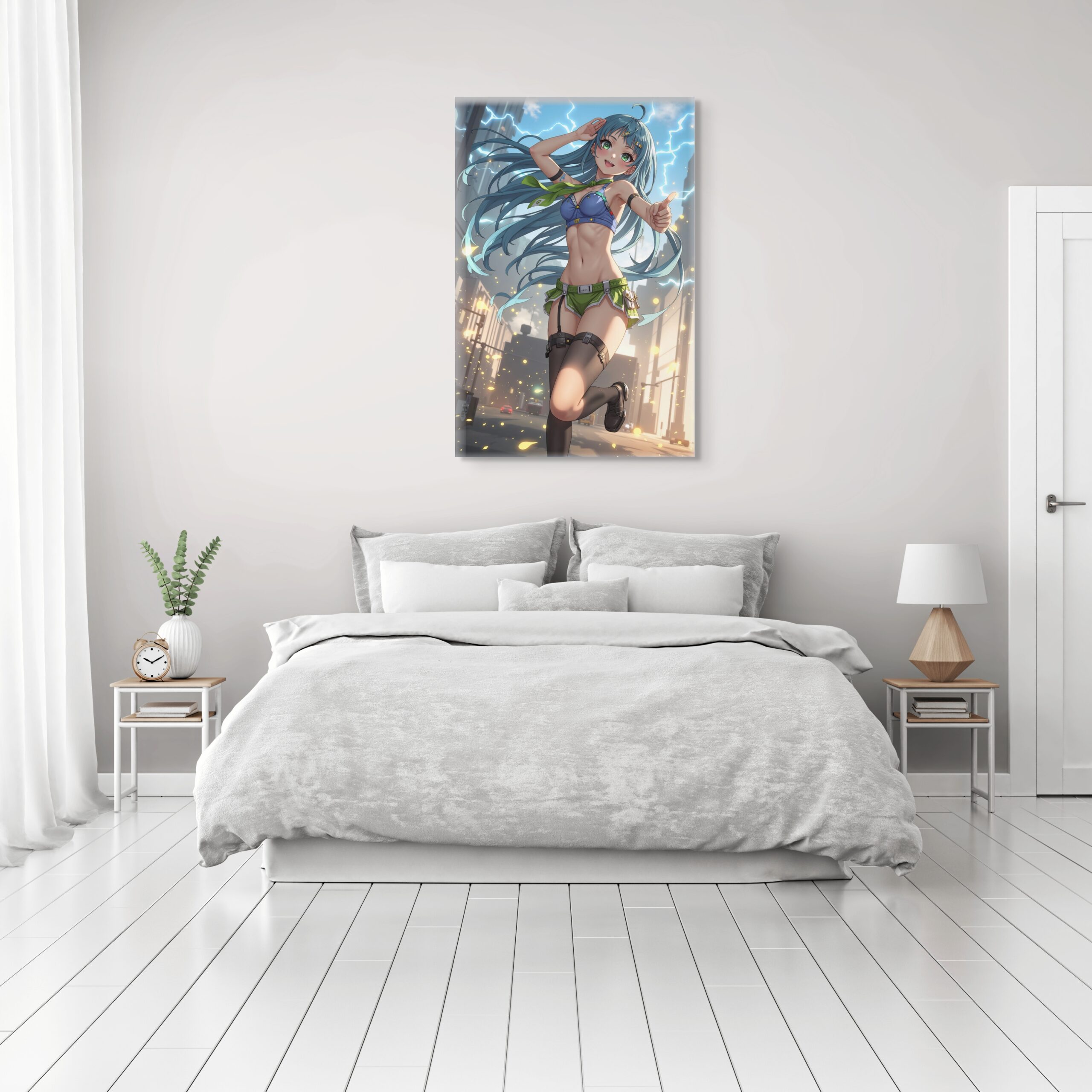 Anime Wall Art, Erotic Anime Art, Fantasy Print Canvas, HQ - Image 2