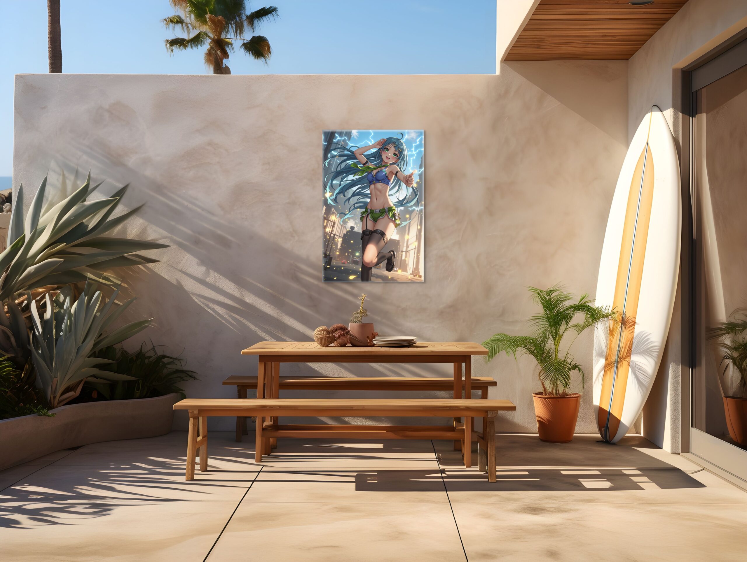 Anime Wall Art, Erotic Anime Art, Fantasy Print Canvas, HQ - Image 4