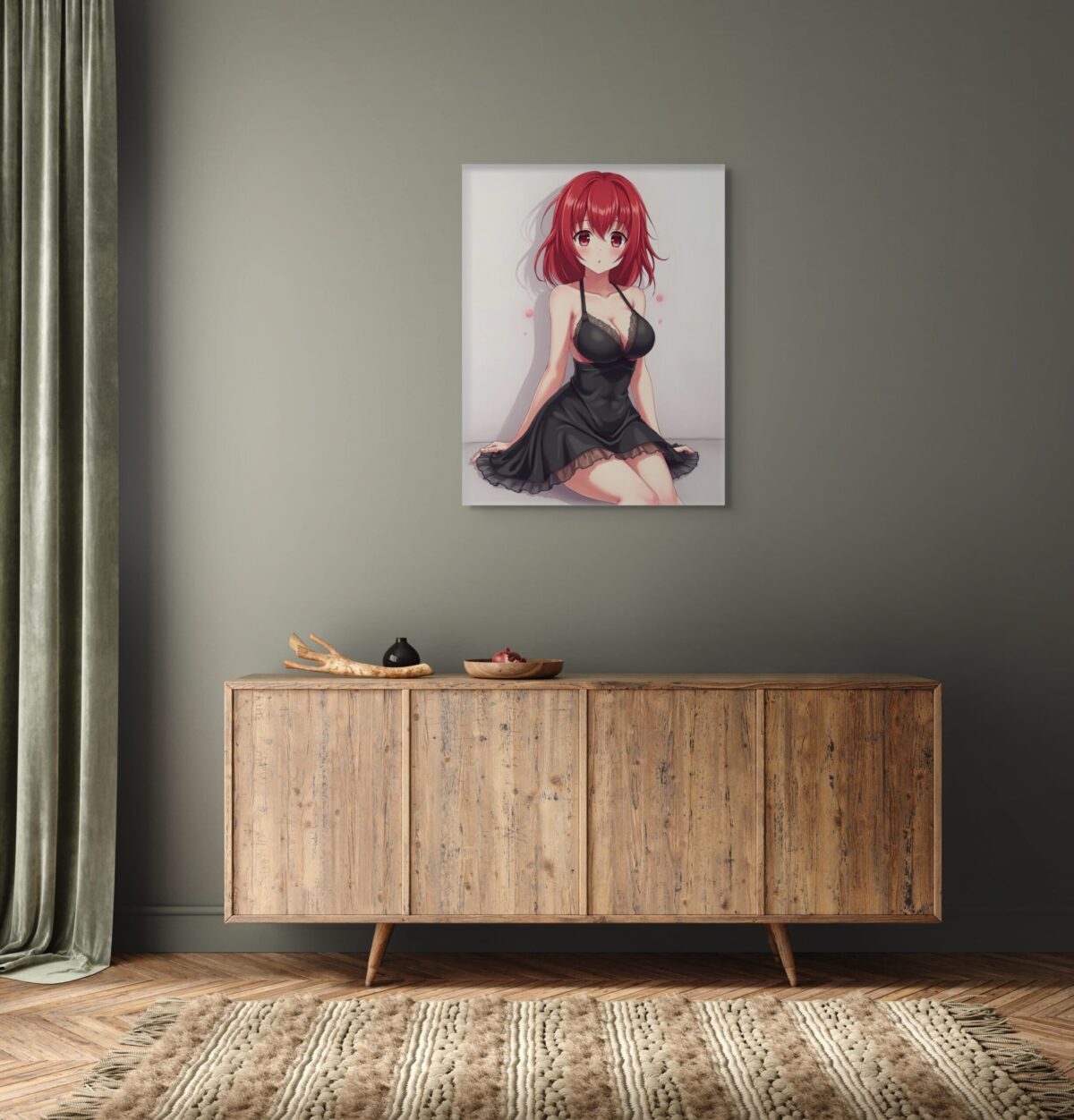 Anime Erotic Art, Waifu Print Canvas, Fantasy Wall Art, HQ - Image 4
