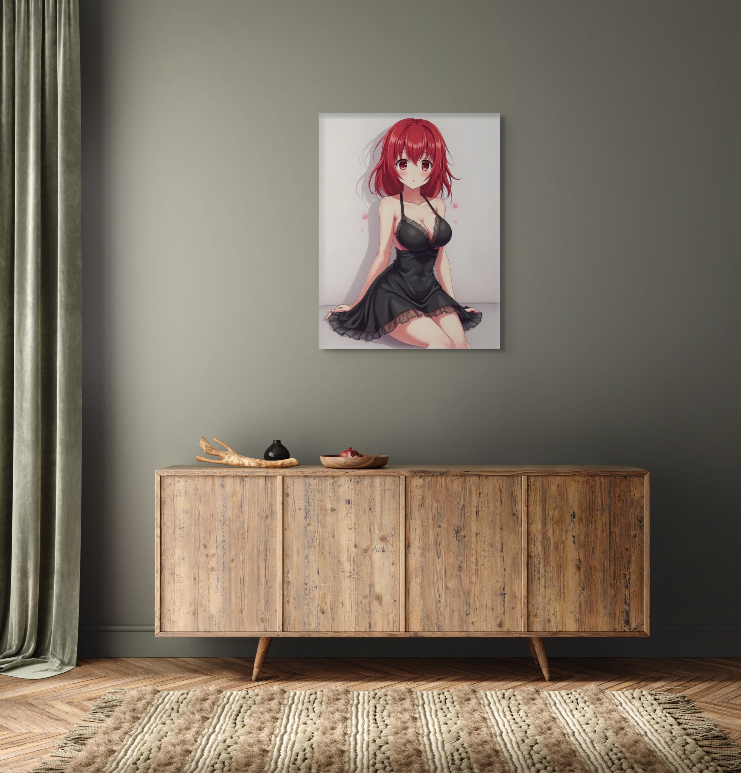 Anime Erotic Art, Waifu Print Canvas, Fantasy Wall Art, HQ - Image 4