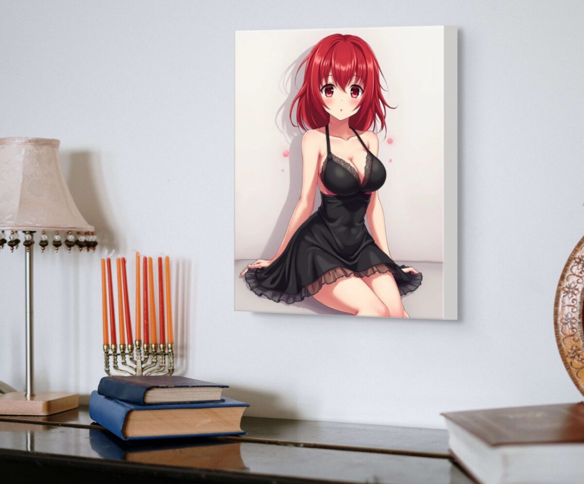 Anime Erotic Art, Waifu Print Canvas, Fantasy Wall Art, HQ - Image 1