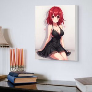 Anime Erotic Art, Waifu Print Canvas, Fantasy Wall Art, HQ