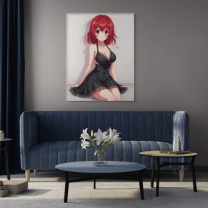Anime Erotic Art, Waifu Print Canvas, Fantasy Wall Art, HQ - Image 2