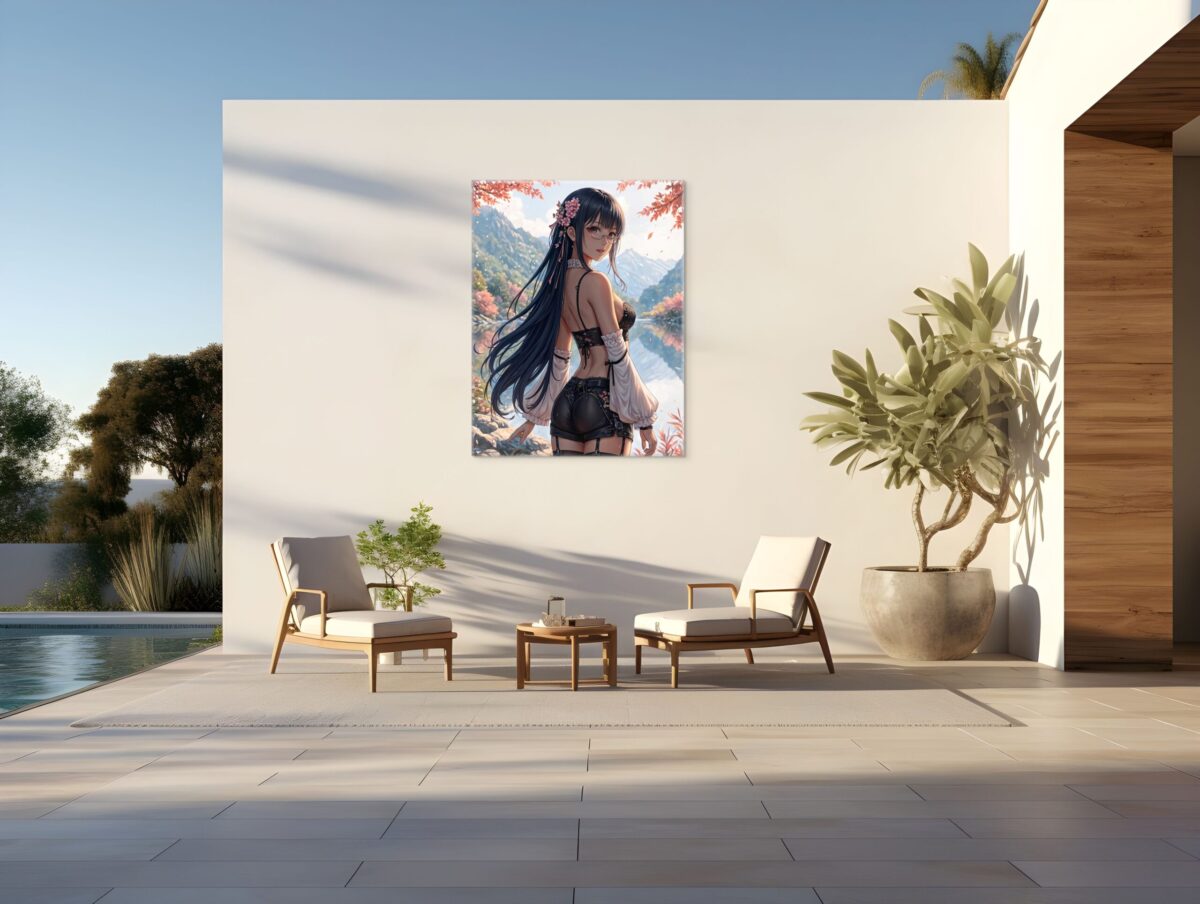 Anime Erotic Art, Japanese Inspired Print Canvas, Fantasy Gothic Art, HQ - Image 4