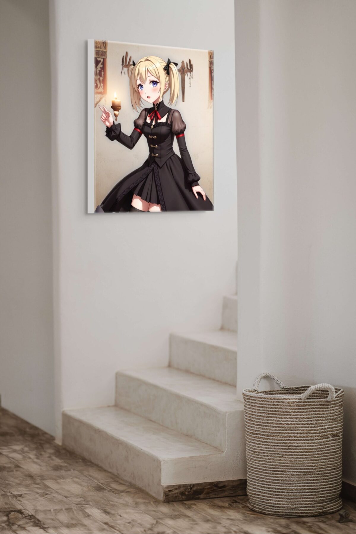 Anime Waifu Art, Anime Erotic Wall Art, Fantasy Gothic Print Canvas, HQ - Image 2