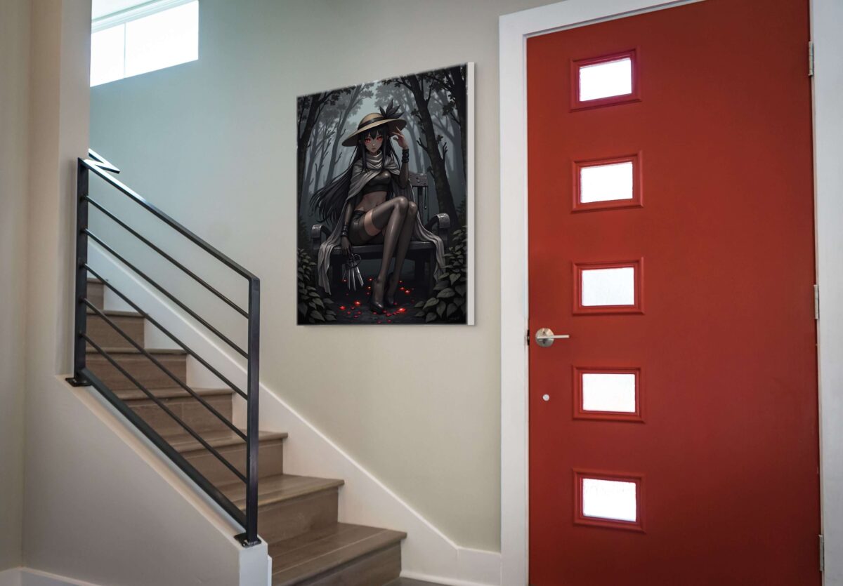 Anime Erotic Art, Dark Assassins Anime Girl, Fantasy Wall Art Print Canvas, HQ - Image 3