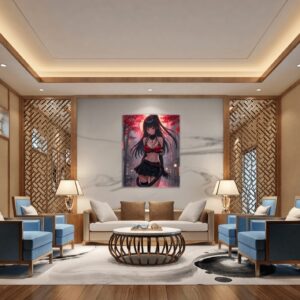 Anime Erotic Art, Dark Japanese Inspired Erotic Print Canvas, Fantasy Art, HQ - Image 2