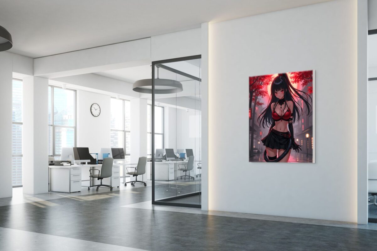 Anime Erotic Art, Dark Japanese Inspired Erotic Print Canvas, Fantasy Art, HQ - Image 4