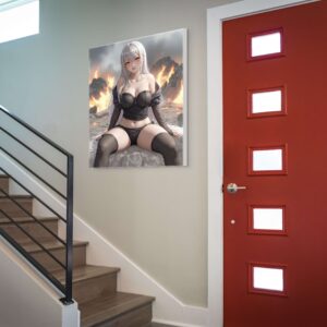 Anime Erotic Art, Waifu In Hell Print Canvas, HQ - Image 3