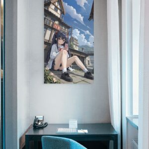 Anime Erotic Art, Japanese Inspired School Girl,  Matte Vertical Poster  | Ultra Quality Poster - Image 2