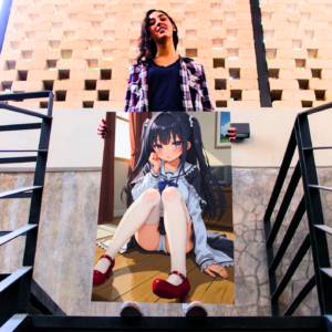 Anime Erotic Art, Japanese Inspired School-Girl, Matte Vertical Posters | Ultra Quality Poster