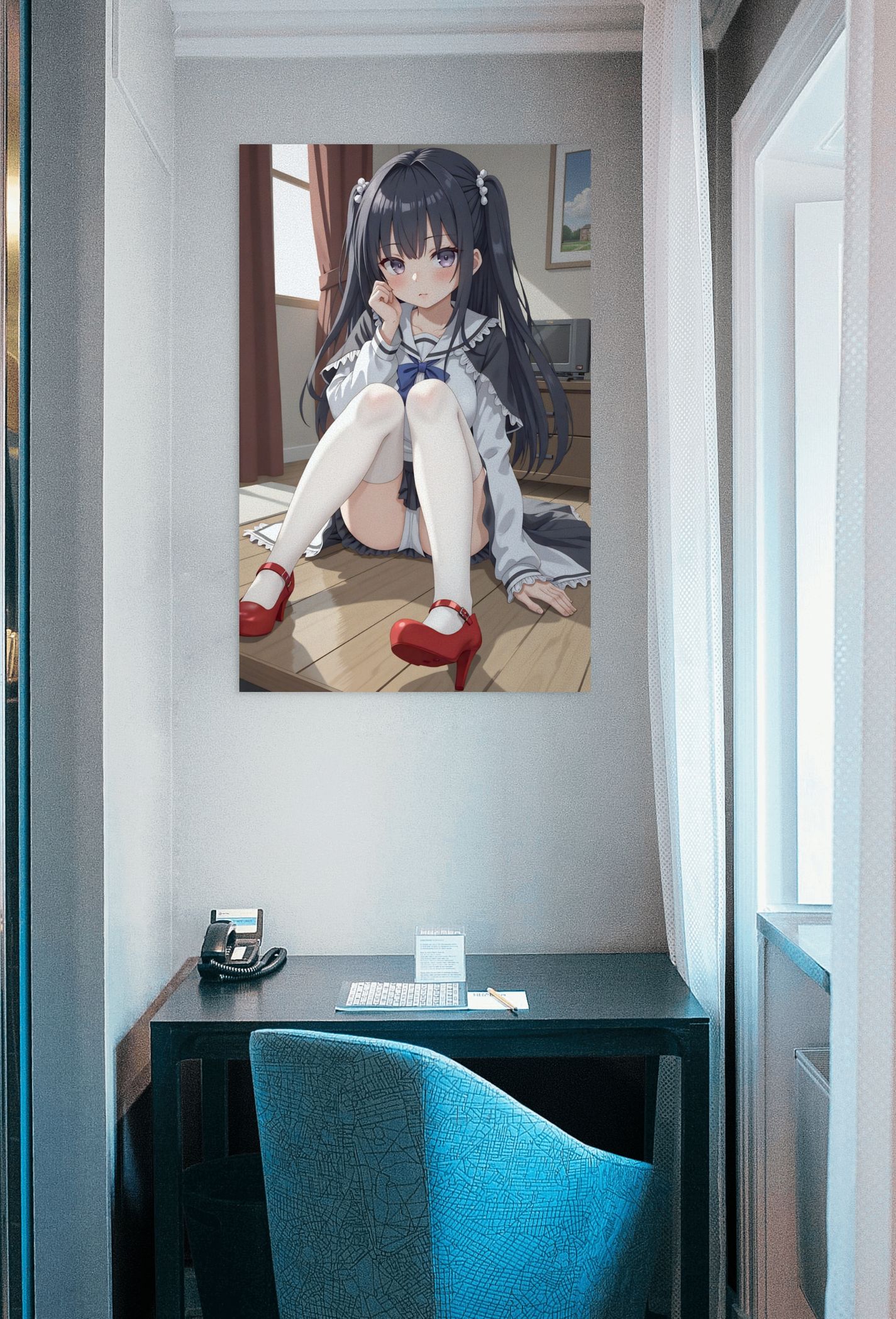 Anime Erotic Art, Japanese Inspired School-Girl, Matte Vertical Posters | Ultra Quality Poster - Image 2